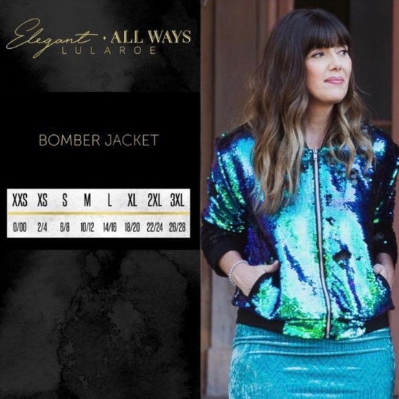 Pastel Rainbow Flip Sequin Bomber Jacket Coat - Picture 10 of 12